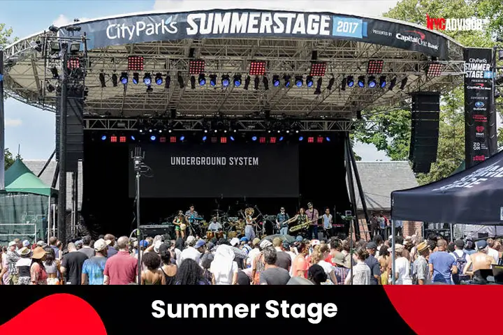Enjoy the Rhythm of Music at the Summer Stage Festival in New York City in September
