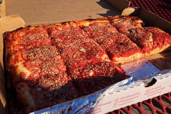 Grab a slice at L&B Spumoni Gardens