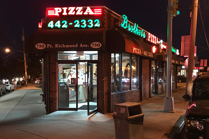 Brother’s Pizzeria Restaurant in Staten Island, NYC