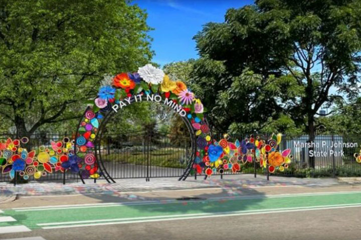 Marsha P Johnson Park in Williamsburg