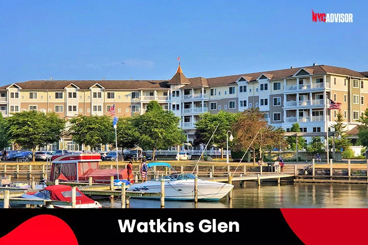 Watkins Glen Town in New York