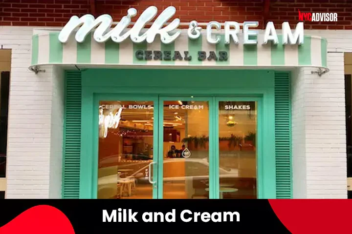 Milk and Cream Cereal Bar, Ice Cream Parlor in New York City