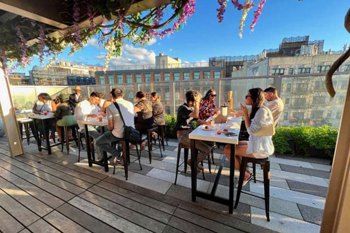 Taste The Donuts and Desserts at the Slate Rooftop Restaurant
