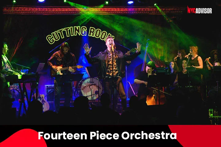 The Fourteen Piece Orchestra performs the Best of Queen in NYC in August