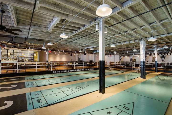 Try Shuffleboard Games at the Royal Palms Shuffleboard Club in Brooklyn