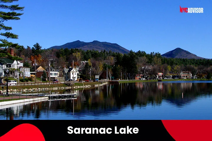 Saranac Lake Town in New York