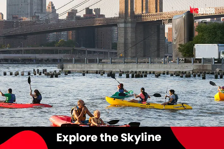 Explore the Skyline through Waterways and Free Kayaking on the Hudson River in NYC