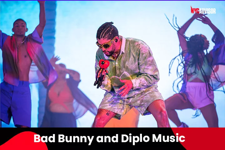 Bad Bunny and Diplo Music Event in New York