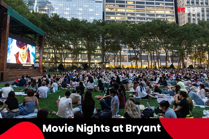 Enjoy the Free Movie Nights at Bryant Park in New York