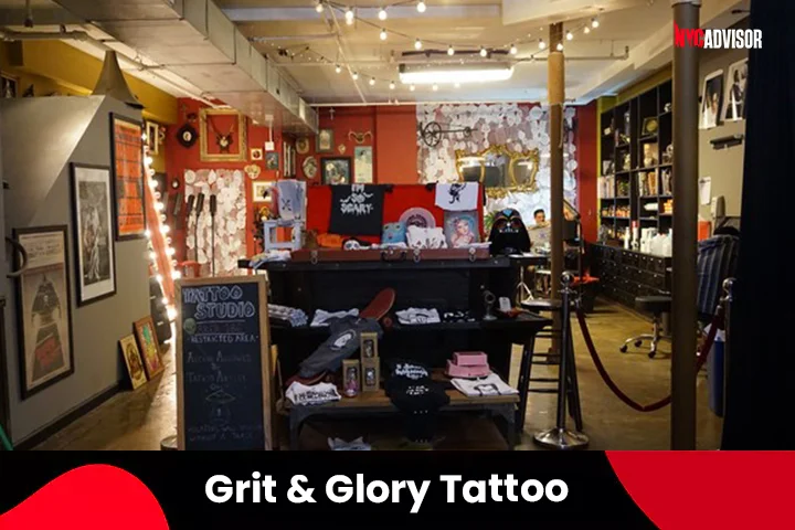 Grit & Glory Tattoo Studio in Lower Eastside, NYC