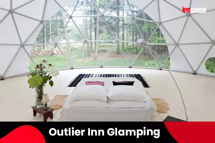 Outlier Inn Glamping site in Wood Bridge, NY