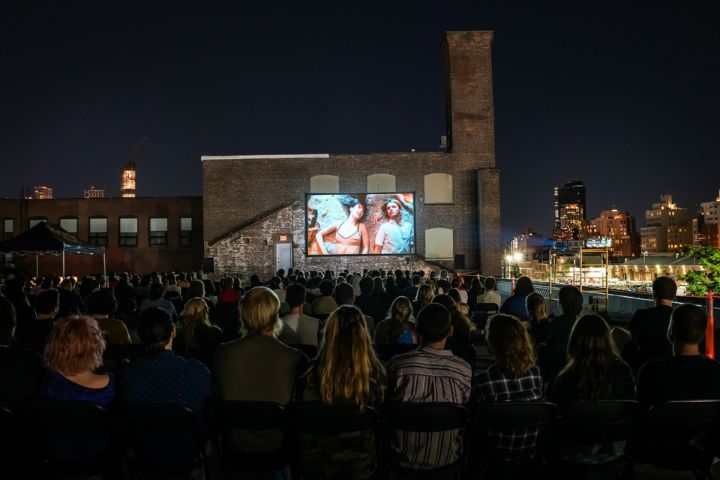 Catch a Movie at Rooftop Films at Night