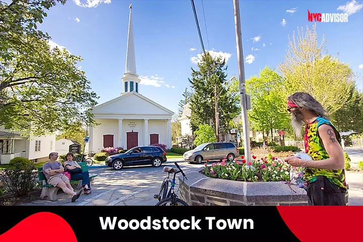 Woodstock Town in New York