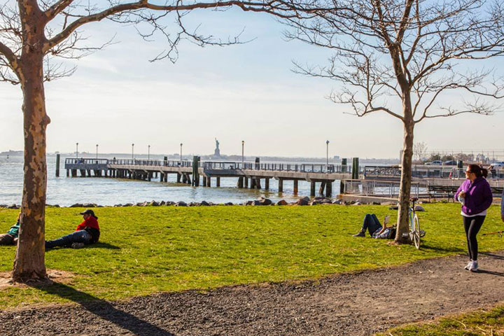 Louis Valentino Park and Pier in Red Hook Neighborhood