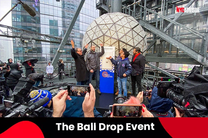 The Ball Drop Event in Times Square, NYC