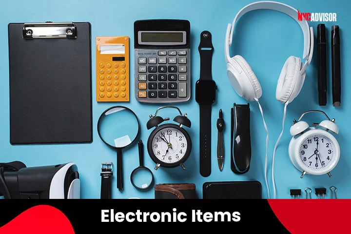 Electronic Items on Packing List