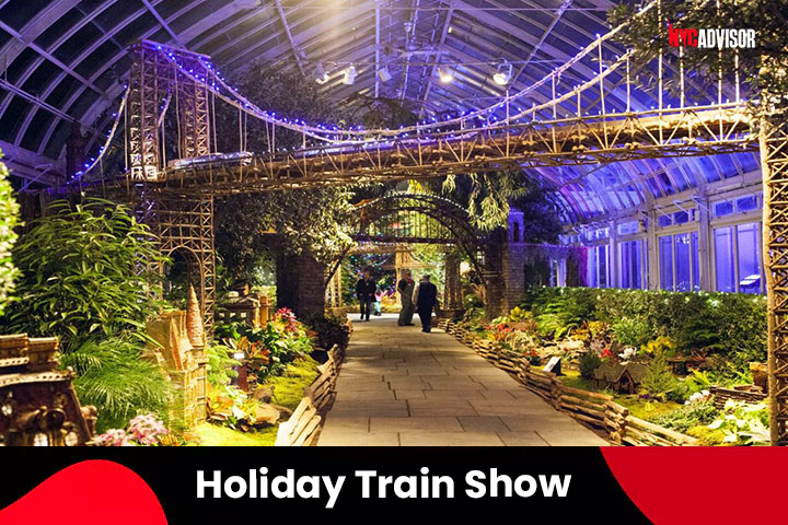 Holiday Train Show in the Botanical Garden