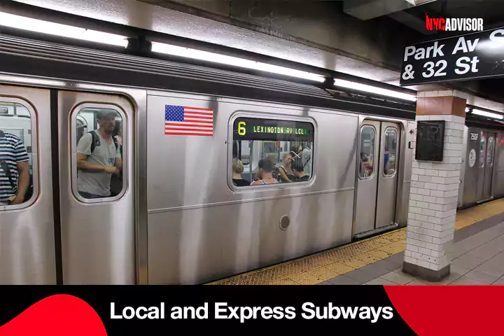How to get the Local and Express Subways NYC