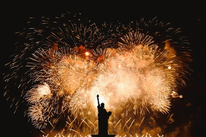 Summer Fire Works Event on Fourth of July in NYC