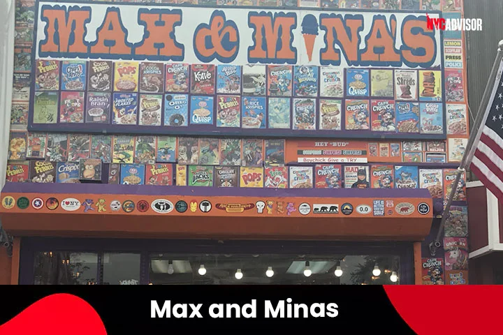 Max and Minas Ice Cream Shop in NYC