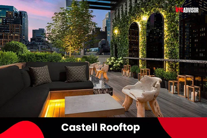 The Castell Rooftop Restaurant & Bar Lounge, New York City