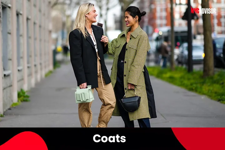 Coats for New York City Fall Trip Packing List