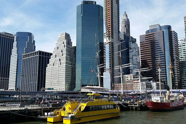 Visit Pier Seventeen in Downtown Manhattan near Brooklyn Bridge