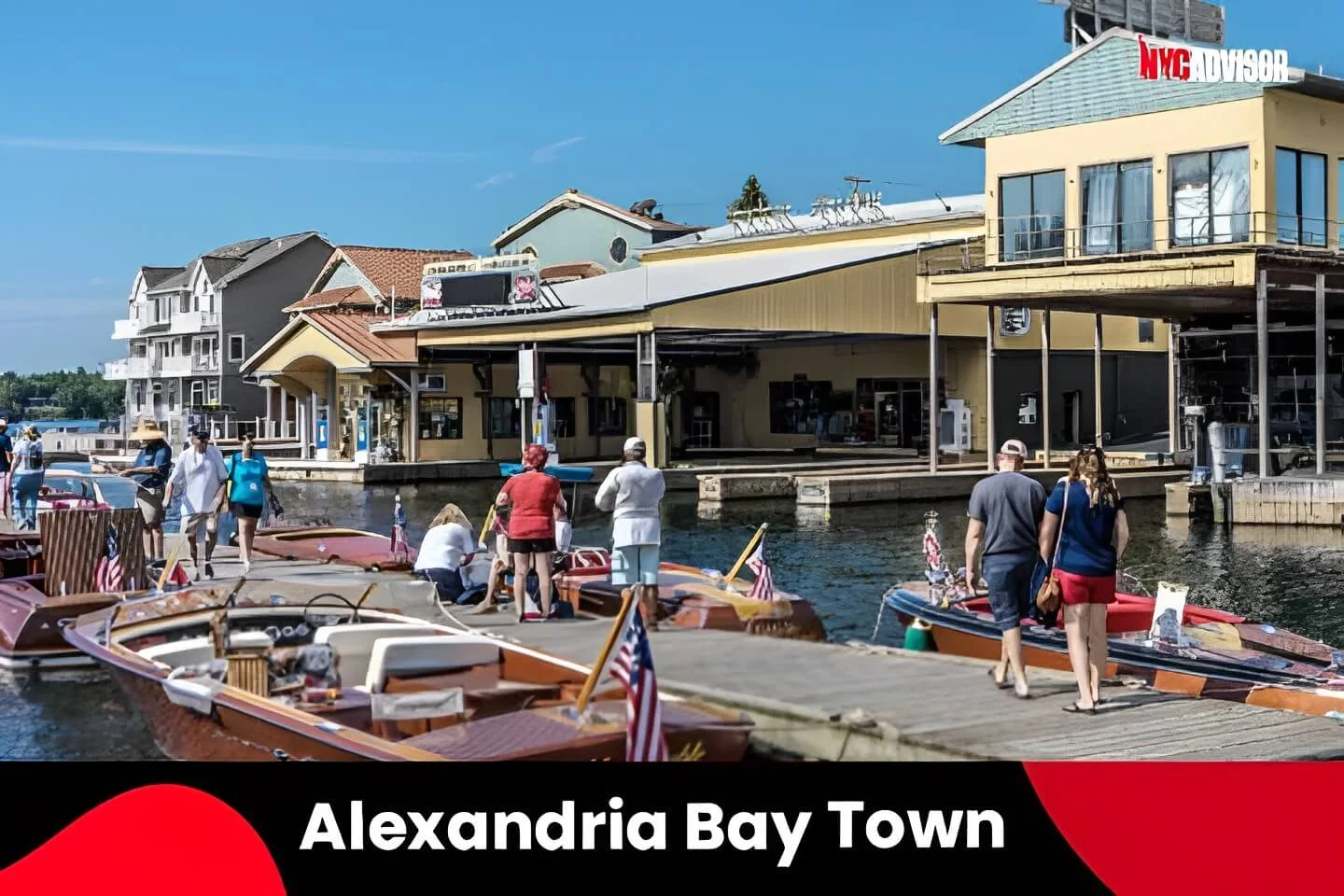 Alexandria Bay Town in New York