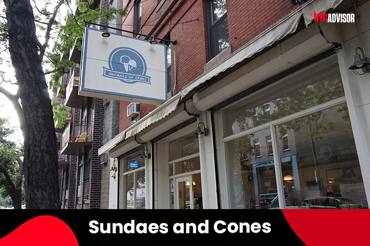 Sundaes and Cones Ice Cream Parlor in New York City