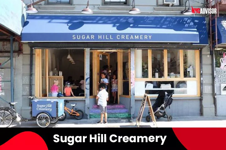 Sugar Hill Creamery Ice Cream Parlor in New York