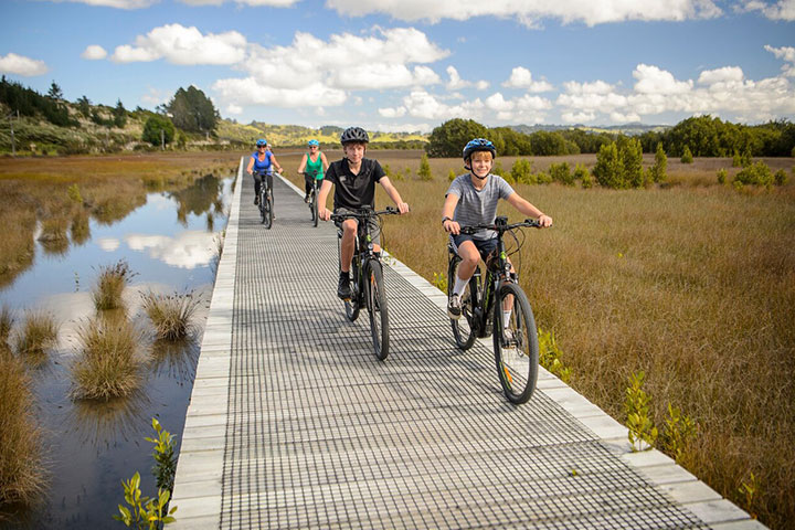 Biking along the Boardwalk: