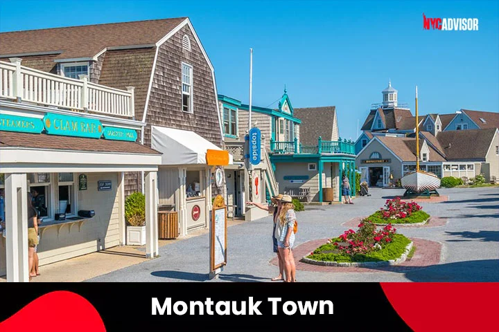 Montauk Town in New York