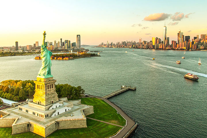 Statue of Liberty and Ellis Island