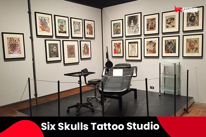 Six Skulls Tattoo Studio, Sixth Avenue, NYC