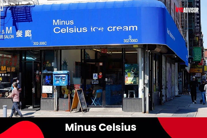 Minus Celsius Ice Cream Parlor in New York City