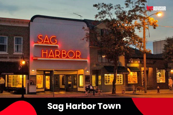 Sag Harbor Town in New York
