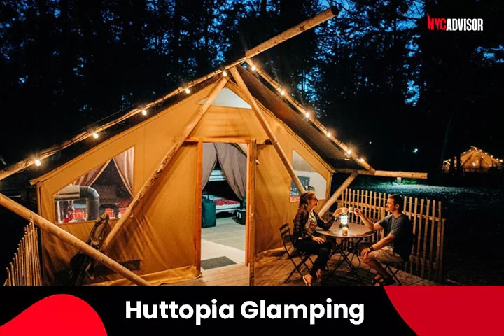 Huttopia Glamping Resort in the Adirondacks, NY
