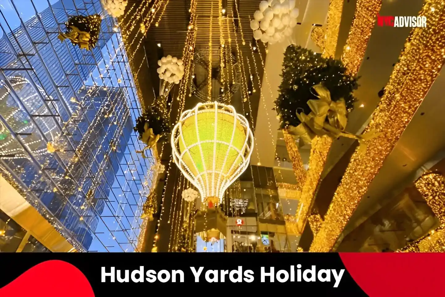 Hudson Yards Holiday Decorations, in NYC