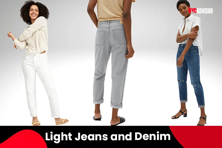 Light Jeans and Denim Pants in Summer