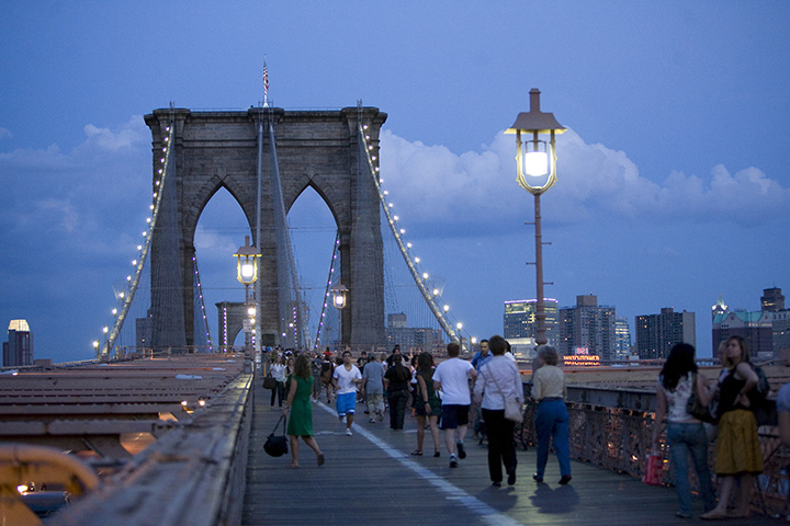 Take a Stroll on the Bridge at Night