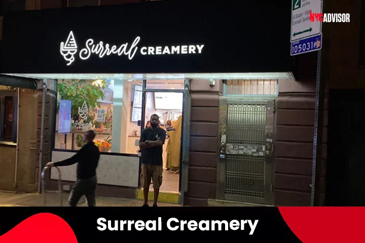 Surreal Creamery Ice Cream Parlor in New York City