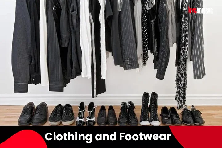Clothing and Footwear on Packing List