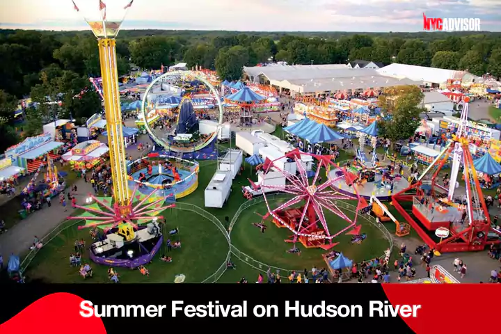 Summer Festival on Hudson River in NYC