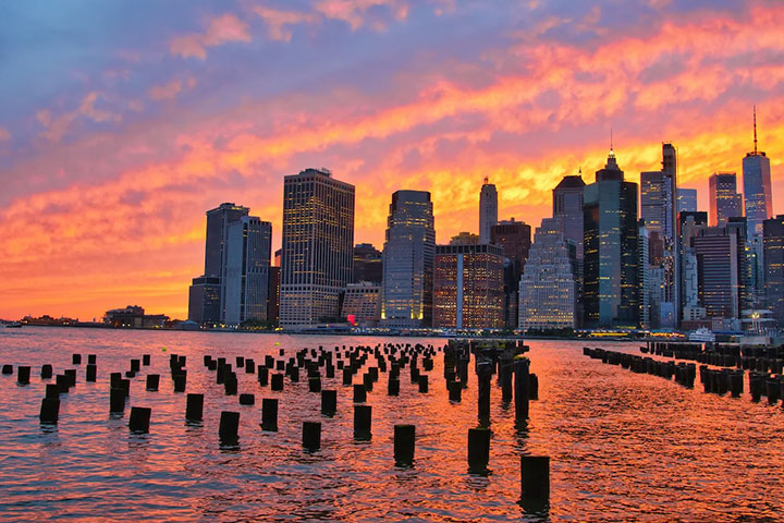 Sunset at Brooklyn Heights Promenade