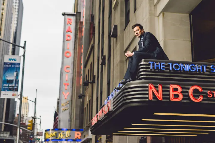  Late Night Talk Show with Jimmy Fallon at Times Square