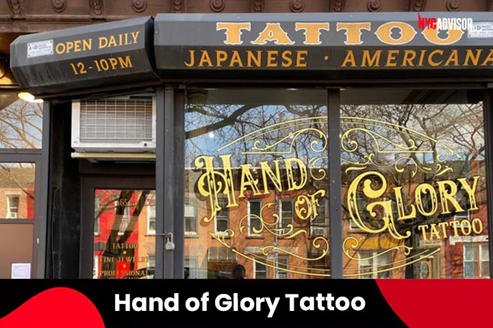 Hand of Glory Tattoo Studio, Park Slope, Brooklyn, NYC