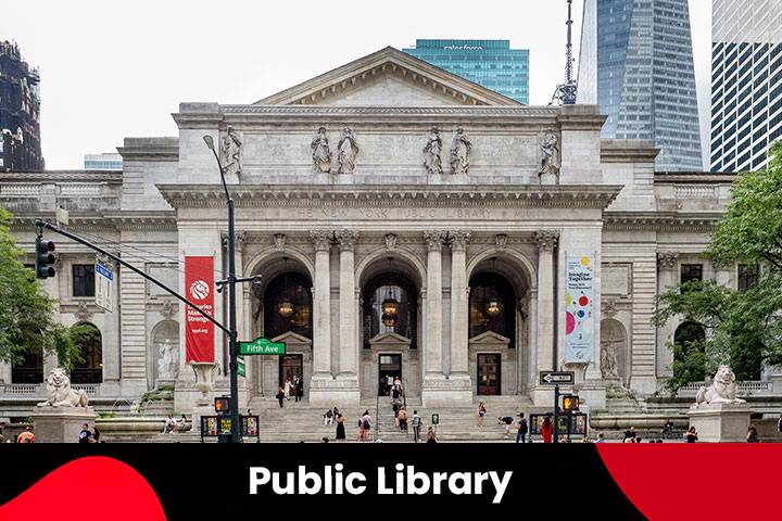 New York Public Library in New York City