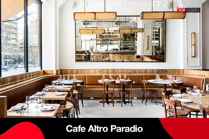 Cafe Altro Paradiso Restaurant, NYC