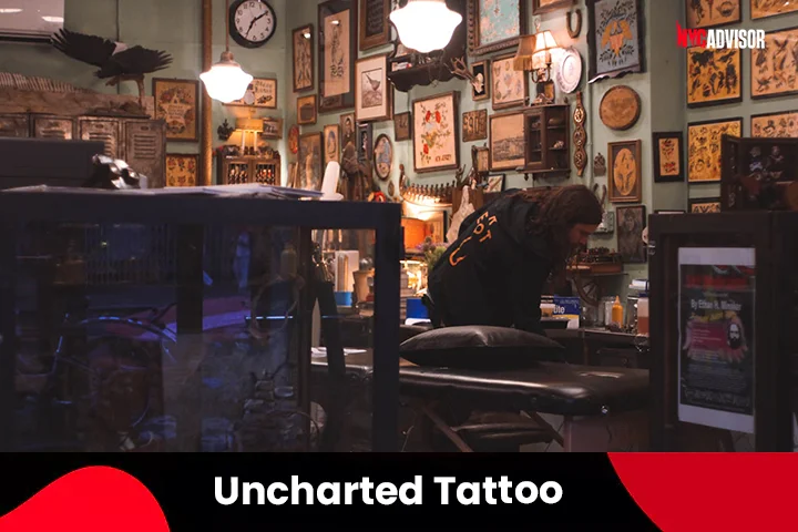 Uncharted Tattoo Studio, Bryant Park, NYC