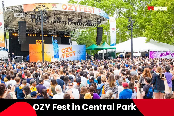Ozy Fest in Central Park in Spring